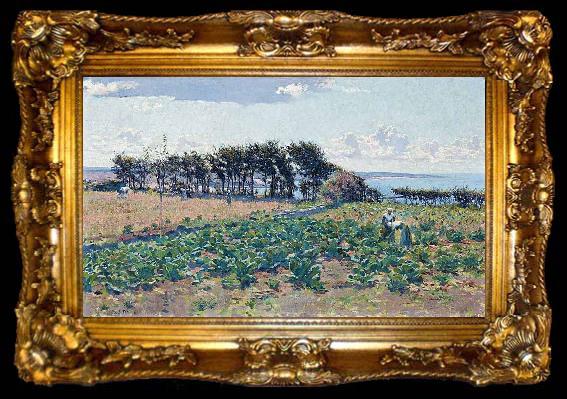 framed  E.Phillips Fox The Cabbage Patch, ta009-2